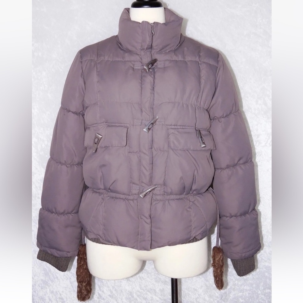 Greenlander Nordika Puffer Jacket Large Eskimo Style Snow & Ski Mocha Latte